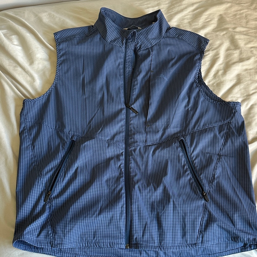 Tommy Bahama Blue Patterned Vest